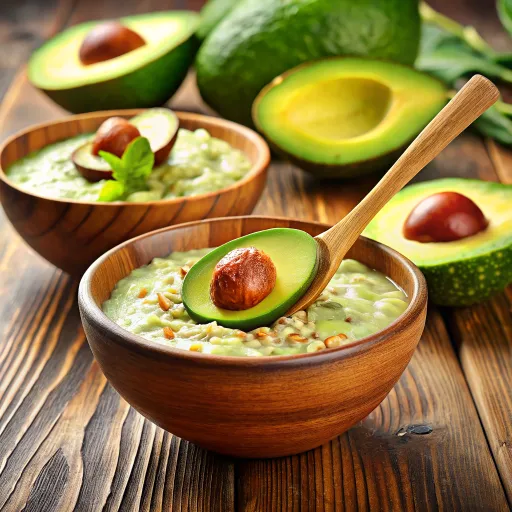 Bubur Gandum Berselimut Avokad